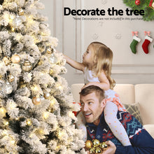 7FT Snow-Flocked Christmas Tree with 500 LED Lights
