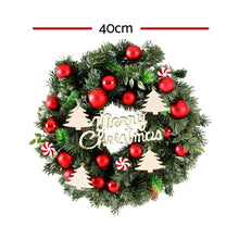 40CM Christmas Wreath with Baubles & Candy Decorations
