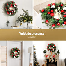 40CM Christmas Wreath with Baubles & Candy Decorations