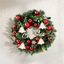 40CM Christmas Wreath – Candy Baubles & Decorative Plaque