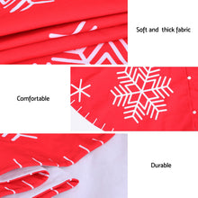 90CM Christmas Tree Skirt – Red Snowflake Design