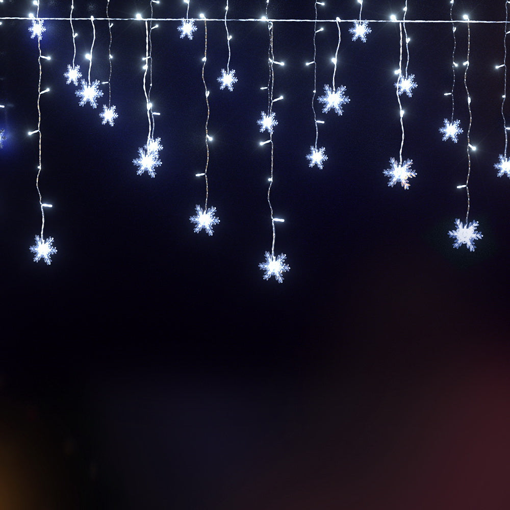 3M Icicle Christmas Lights – 15 Drops 80 Cold White LEDs