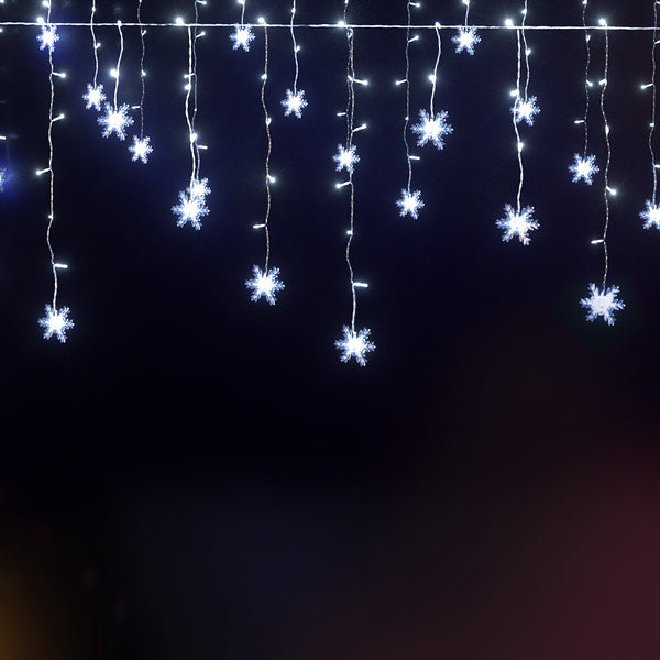 3M Icicle Christmas Lights – 15 Drops 80 Cold White LEDs