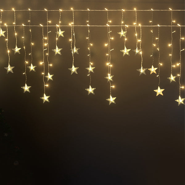 3M Solar Icicle Christmas Lights – 15 Drops 80 Warm White LEDs