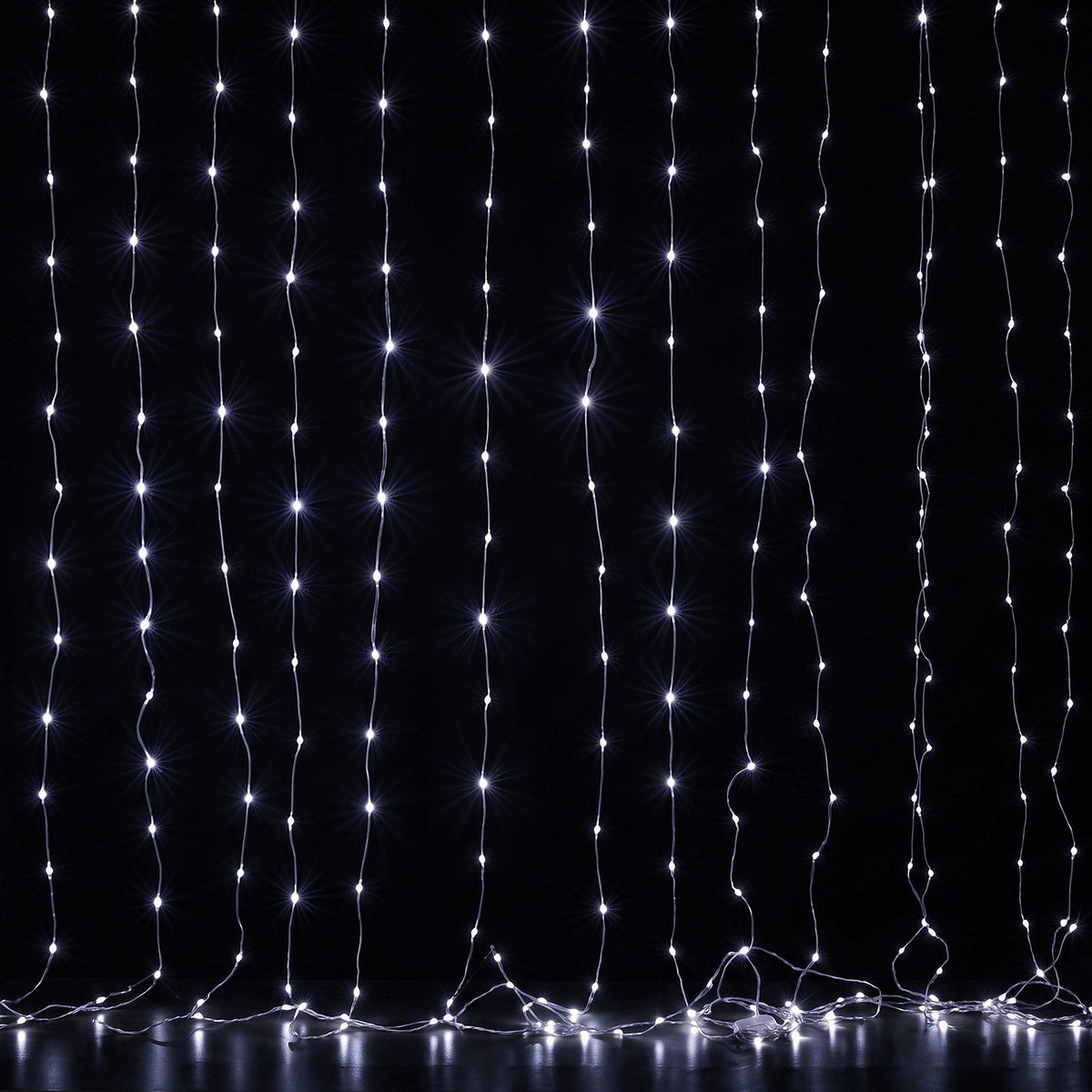 3M x 3M Curtain Lights with 300 Cool White LED Lights