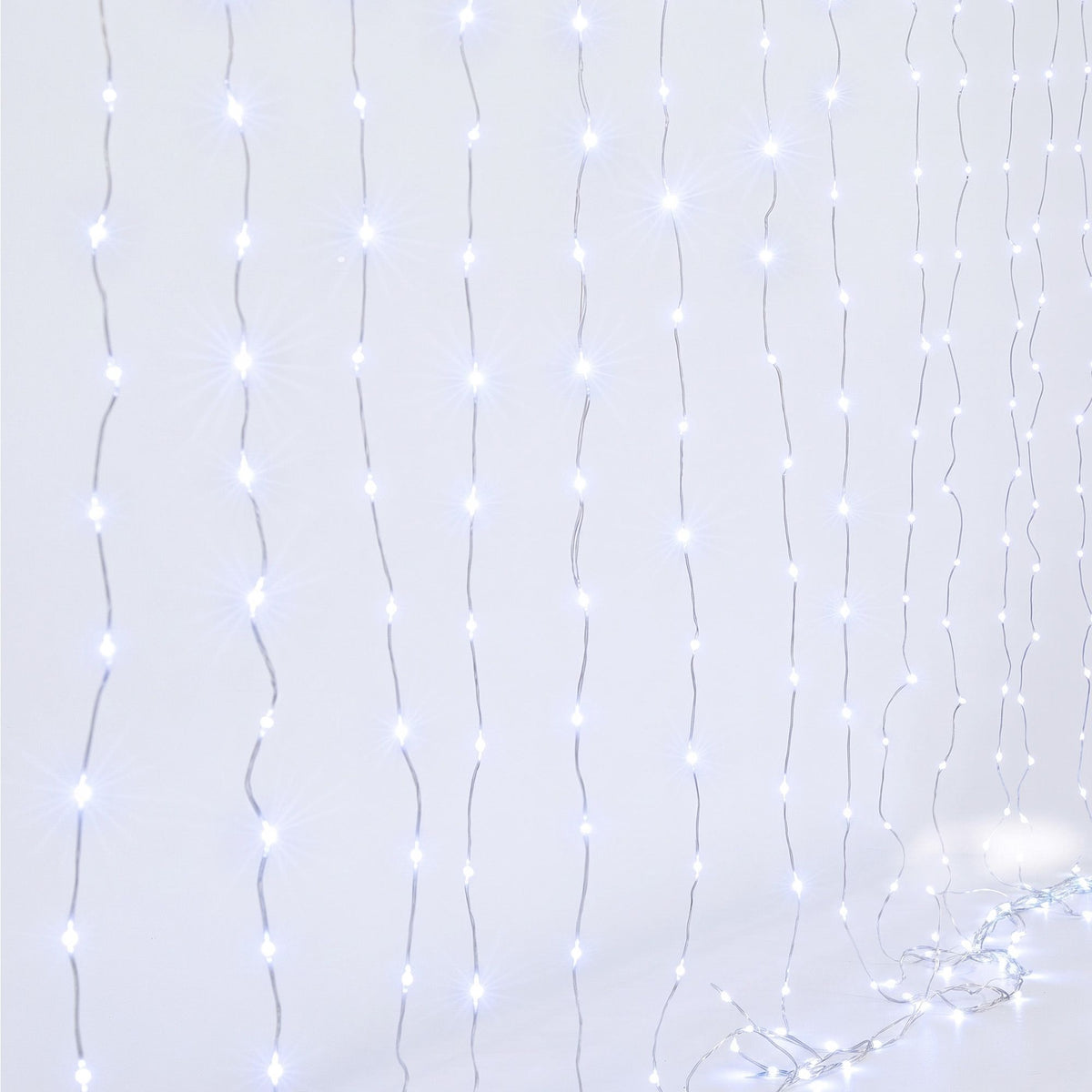3M x 3M Curtain Lights with 300 Cool White LED Lights