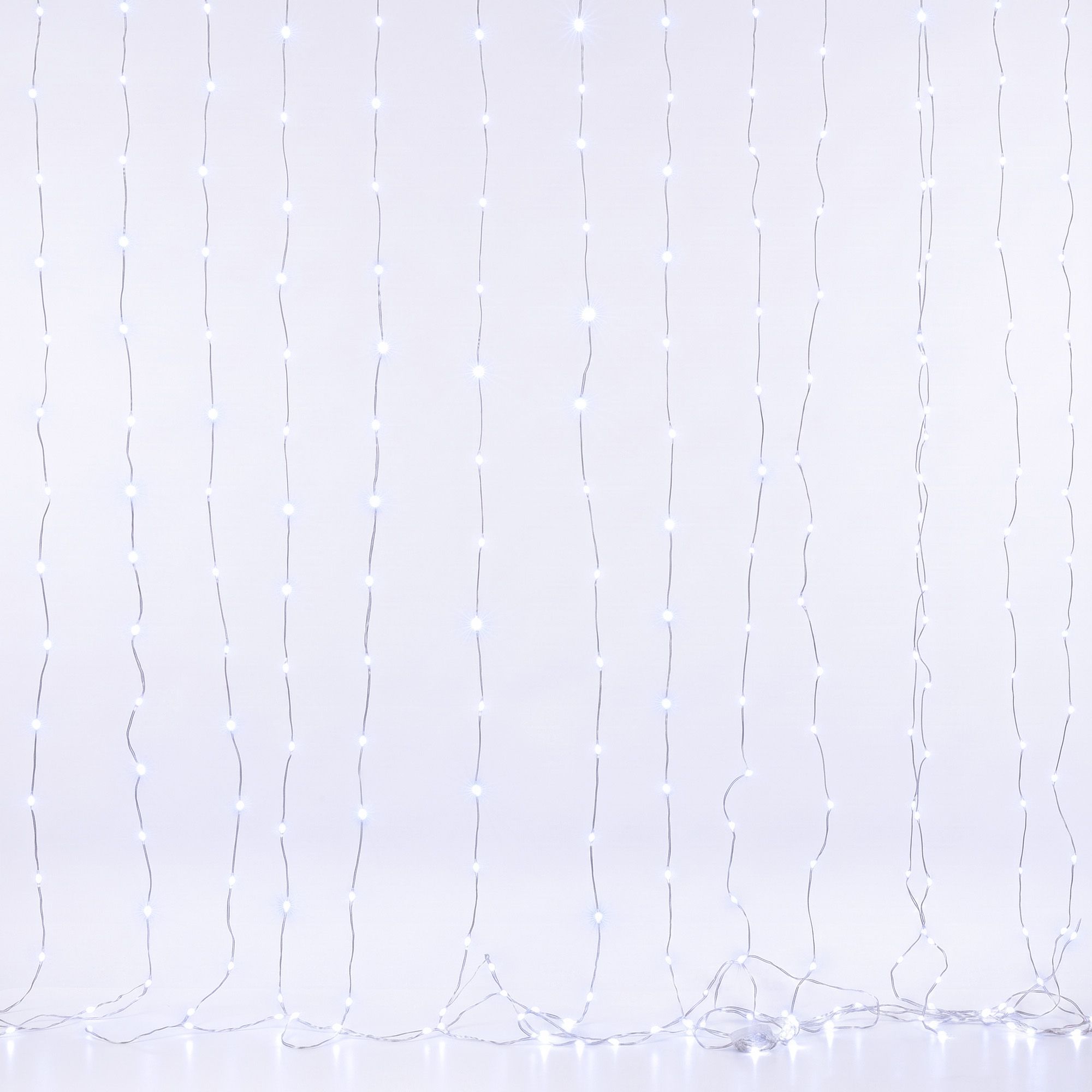 3M x 3M Curtain Lights with 300 Cool White LED Lights