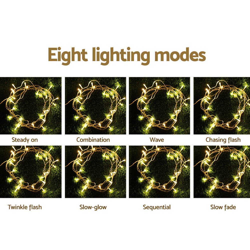 6M x 3M Curtain Lights with 600 Warm White LEDs