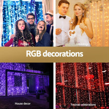 6M x 3M RGB Curtain Christmas Lights with Remote – 960 LEDs
