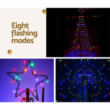 12FT Solar Multicolour LED Christmas Tree with Star Topper