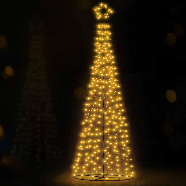 12FT Solar Christmas Tree – 400 Tips, 400 Warm White LED Lights