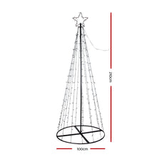 7FT Solar LED Christmas Tree with Star Topper – 264 Multicolour LEDs