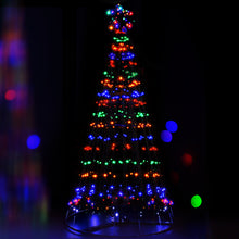7FT Solar LED Christmas Tree with Star Topper – 264 Multicolour LEDs