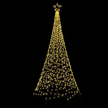 12FT Solar LED Christmas Tree with 800 Warm White LEDs