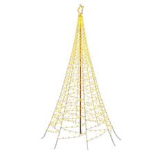 12FT Solar LED Christmas Tree with 800 Warm White LEDs