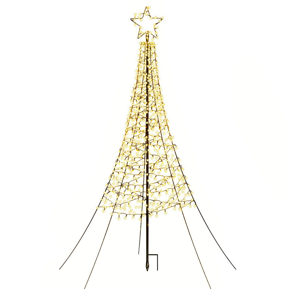 7FT Solar Christmas Tree with 320 LED Lights
