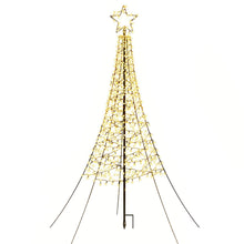 7FT Solar Christmas Tree with 320 LED Lights