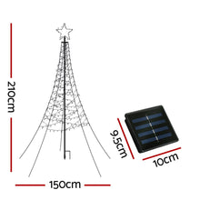 7FT Solar Christmas Tree with 320 LED Lights