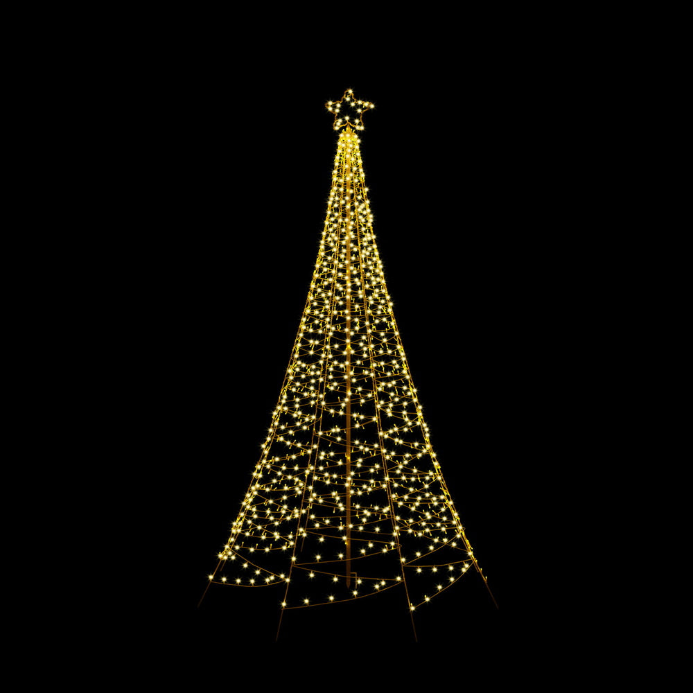7FT Solar Christmas Tree with 320 LED Lights