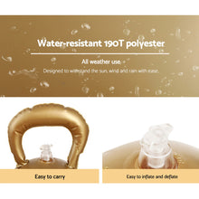 60CM Gold Inflatable Christmas Bauble with Merry Christmas Design