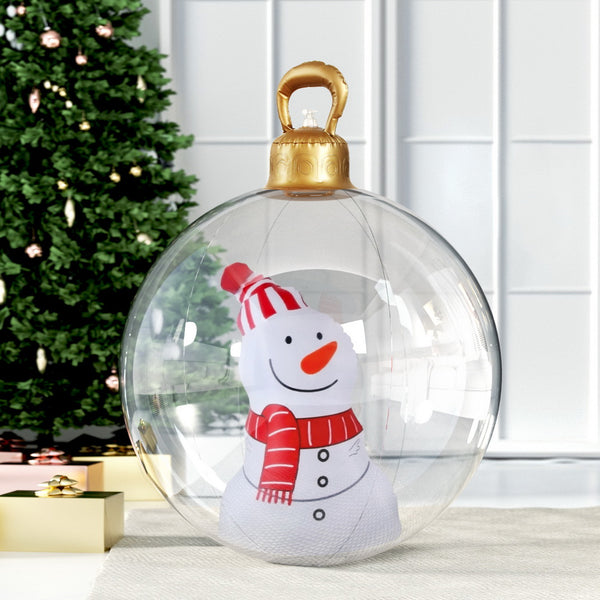 60CM Christmas Inflatable Snowman Bauble Display – Unlit