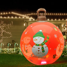 60CM Christmas Inflatable Snowman Bauble Display – Multicolour LED Lights