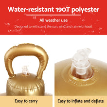 60CM Clear Inflatable Christmas Bauble with Christmas Tree Design