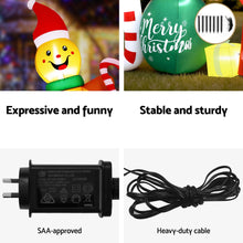 3M Gingerbread Man with JOY Christmas Inflatable & LED Lights