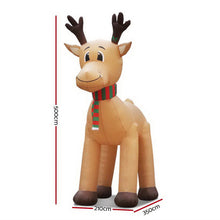 5M Giant Christmas Reindeer Inflatable with LED Lights