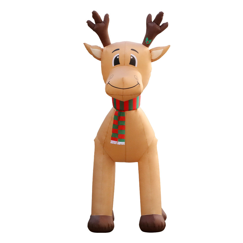 5M Giant Christmas Reindeer Inflatable with LED Lights