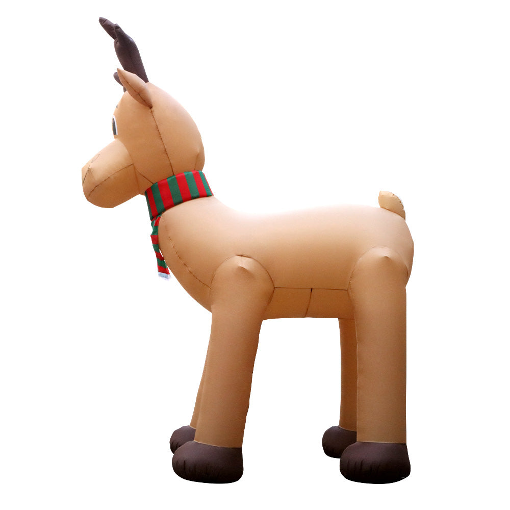 5M Giant Christmas Reindeer Inflatable with LED Lights