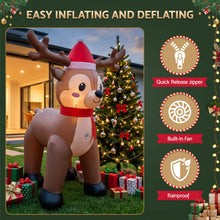 2.5M Reindeer Christmas Inflatable with LED Lights