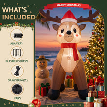 2.5M Reindeer Christmas Inflatable with LED Lights