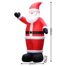 5M Giant Santa Inflatable with LED Lights