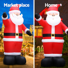 5M Giant Santa Inflatable with LED Lights