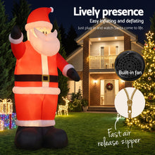 5M Giant Santa Inflatable with LED Lights