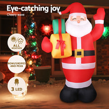 2.4M Santa with Presents Inflatable with LED Lights