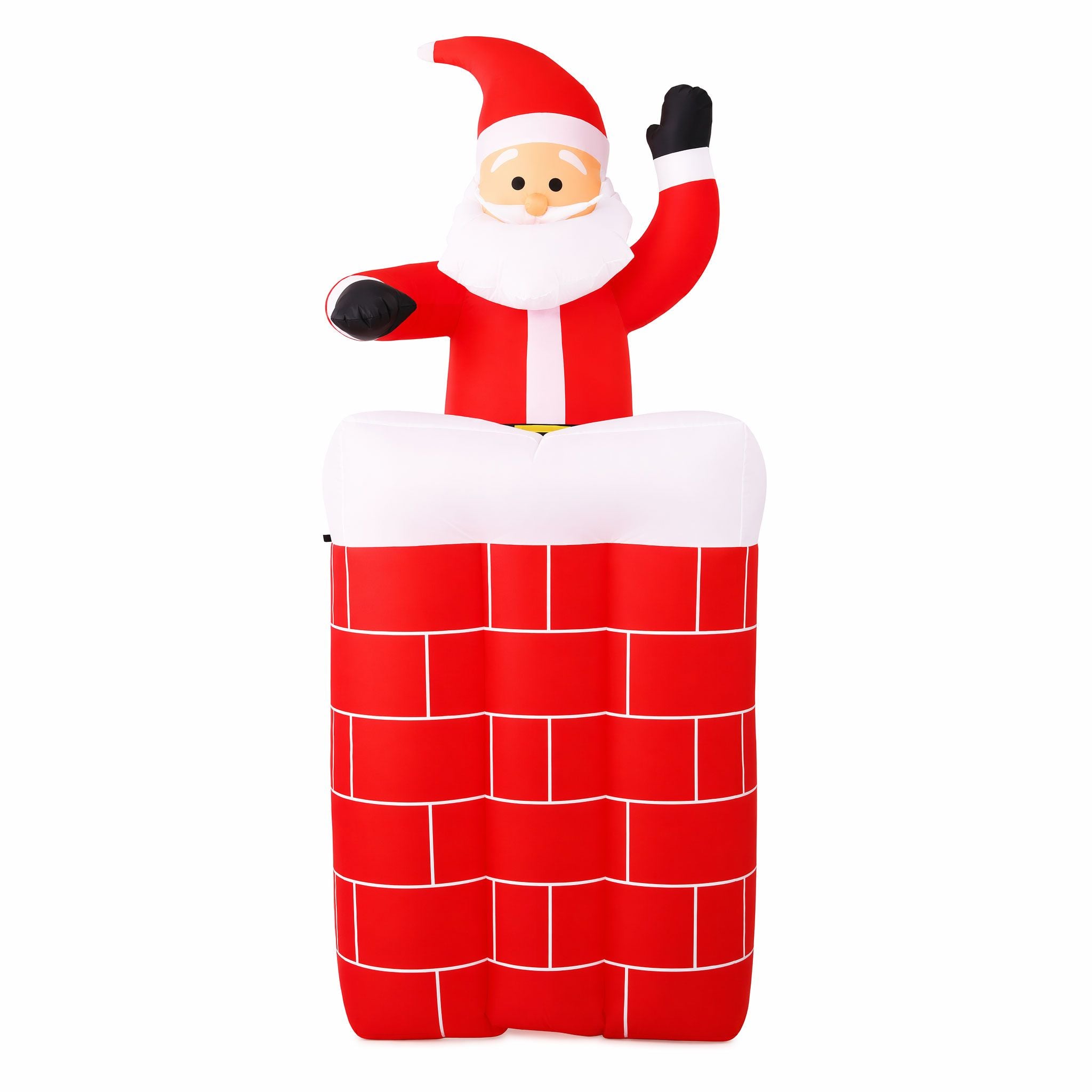 1.8M Santa in Chimney Inflatable with LED Lights