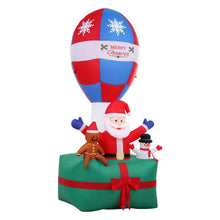 2.8M Santa's Hot Air Balloon Christmas Inflatable with Rotating LED Light