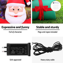 2.8M Santa's Hot Air Balloon Christmas Inflatable with Rotating LED Light
