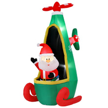 2.55M Santa Helicopter Christmas Inflatable with LED Lights