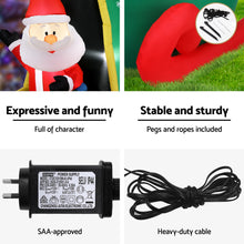 2.55M Santa Helicopter Christmas Inflatable with LED Lights