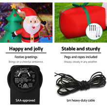 2.7M Santa, Snowman & Christmas Tree Inflatable with LED Lights