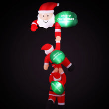 2.5M Climbing Santa with Merry Christmas Signs Christmas Inflatable