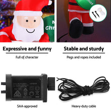 2.5M Climbing Santa with Merry Christmas Signs Christmas Inflatable