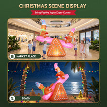 1.84M Gingerbread Seesaw Christmas Inflatable with LED Lights