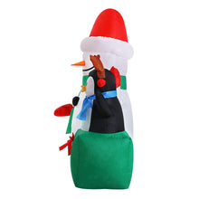 1.8M Snowman & Penguin Christmas Inflatable with LED Lights