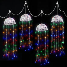 20CM Solar Jellyfish Christmas Lights with 224 Multicolour LED Lights – 4 Pack
