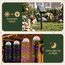 20CM Solar Jellyfish Christmas Lights with 224 Multicolour LED Lights – 4 Pack