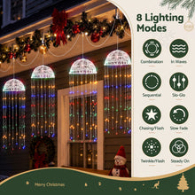 20CM Solar Jellyfish Christmas Lights with 224 Multicolour LED Lights – 4 Pack